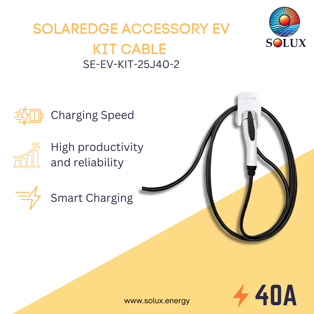 This is an image of Solaredge Accessory Ev Charging Cable Kit 25' J1772 40A Holder V2